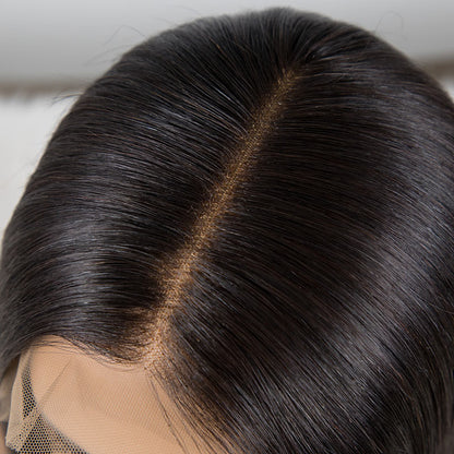 Hot Beauty Hair Fake Scalp Glueless 13x6 Frontal Lace Wig Bleached Knots