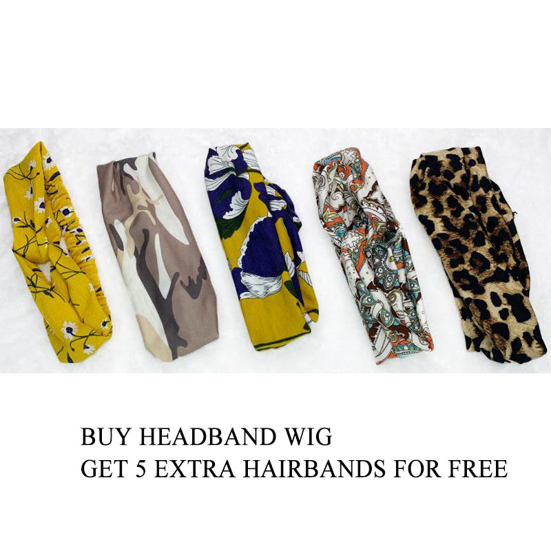 Hot Beauty Hair Gorgeous Highlight Headband Wig Deep Wave(Get Free Headband Set)