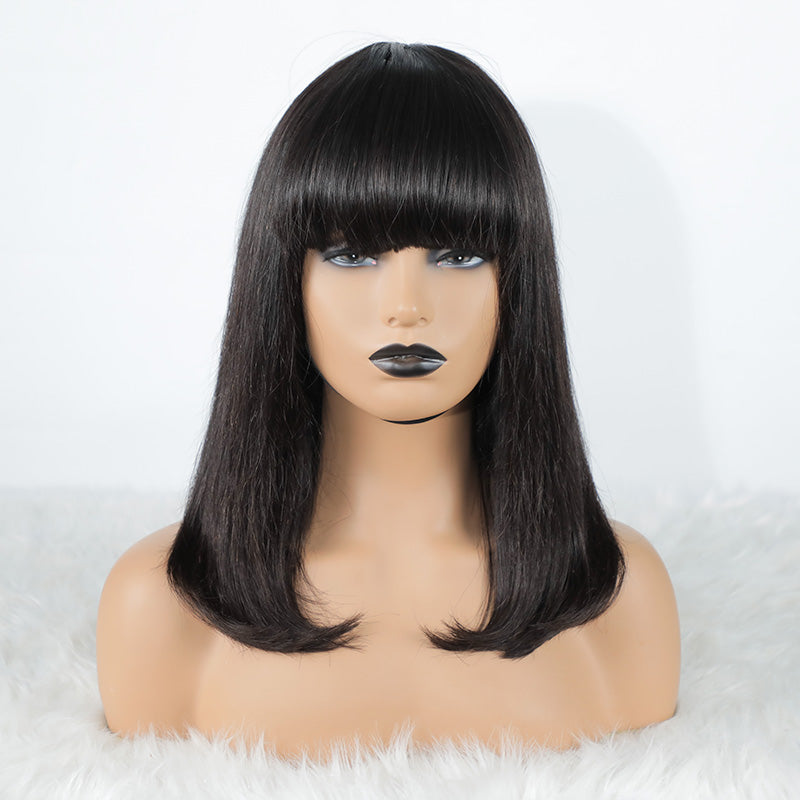 Hot Beauty Hair 200% Density Bob Wig with Bangs