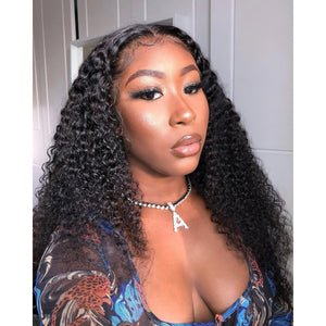 Hot Beauty Hair 4x13 Frontal Lace Wig Kinky Curl Pre-Plucked