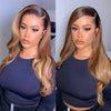 Ombre Color High Density Frontal Lace Wig Loose Wave