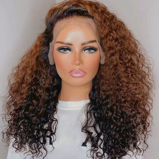 Flawless Undetectable Swiss HD Lace Frontal Wig With Highlight Color