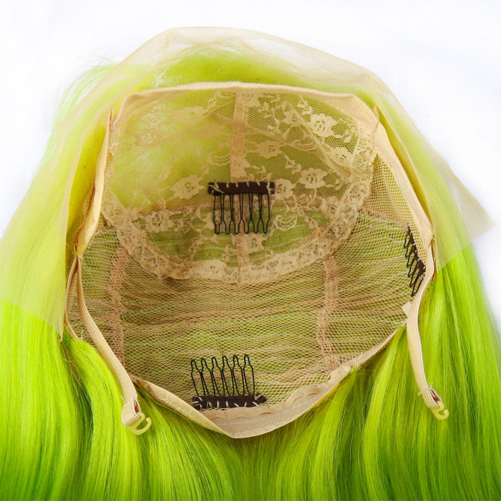 NeonGreen Bob Wig Frontal Lace 100% Virgin Human Hair