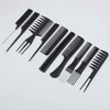 10pcs/Set Professional Hair Brush Comb