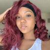 Hot Beauty Hair Redviolet Headband Wig(Get Free Headband Set)