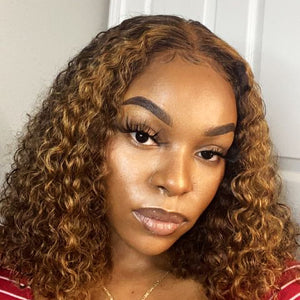 Hot Beauty Hair M4/30 Mix Color Closure Lace Wig