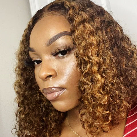 Hot Beauty Hair M4/30 Mix Color Closure Lace Wig