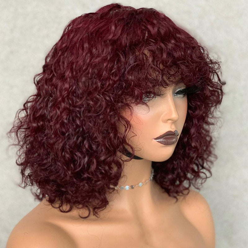 Hot Beauty Hair High Density Curly Bang Wig