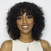 Super Double Drawn High Density Posh Curl Wig With Bangs