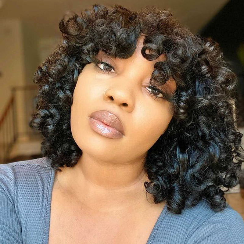 Hot Beauty Hair Super Double Draw Rose Curl Wig 14"