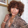 Super Double Drawn Rose Curl Wig Chestnut Brown - 14“ / Dark Chestnut Brown